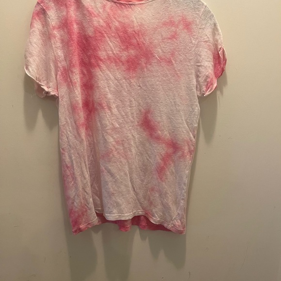 Sandro Paris Tie Dye Linen Tee Shirt - Picture 4 of 5